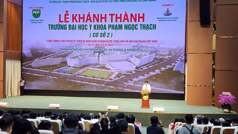 Cơ sở 2 Trường ĐH Y khoa Phạm Ngọc Thạch (TP HCM) đã được khánh thành