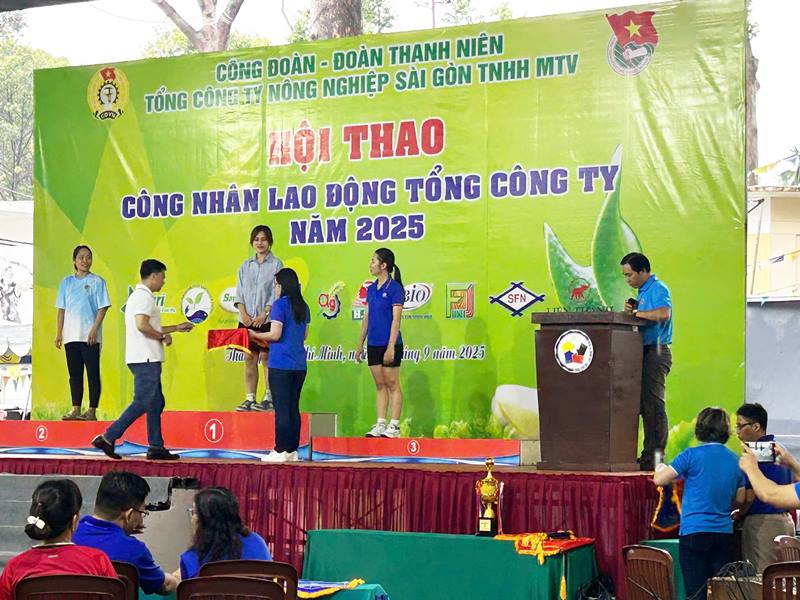 Tổng kết trao giải hội thao Tổng Công ty Nông nghiệp Sài Gòn
