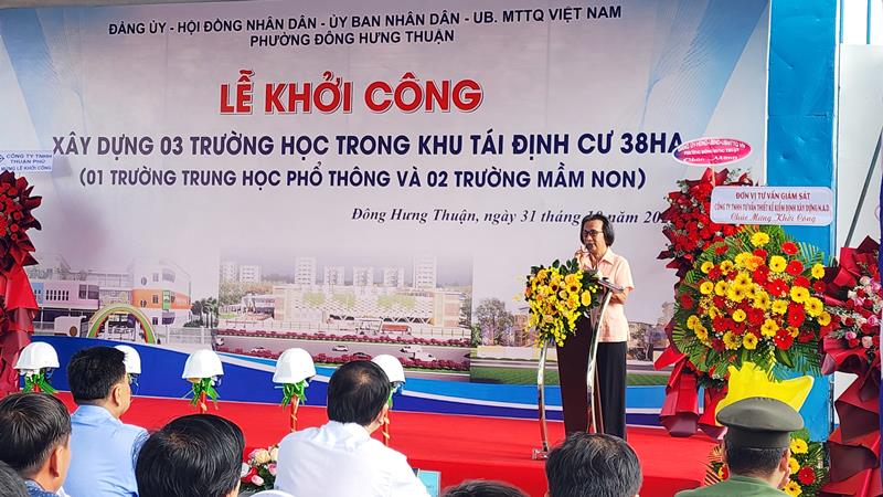 Phường Đông Hưng Thuận, TPHCM khởi công xây dựng 3 công trình trường học
