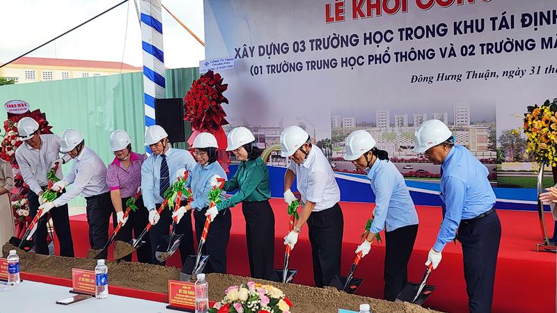 Phường Đông Hưng Thuận, TPHCM khởi công xây dựng 3 công trình trường học
