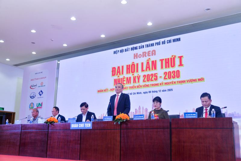 Ban Chấp hành HoREA nhiệm kỳ 2025-2030 ra mắt đại hội