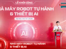 SUNHOUSE khởi công nhà máy robot tự hành