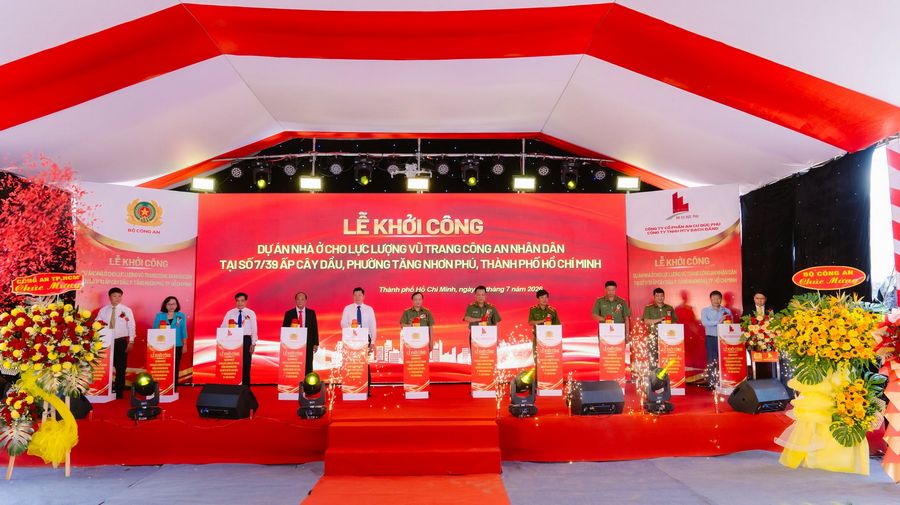 Khởi công dự án 477 căn hộ cho lực lượng Công an nhân dân tại TP.HCM