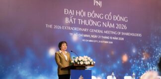 Cổ phiếu PNJ giảm sâu, vốn hóa mất hơn 1.600 tỷ đồng